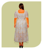 Vestido Longuete em Laise Plus Size - Pêssego Bordado - Imagem 2