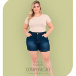 Shorts Jeans Clássico Modelador - Azul Escuro